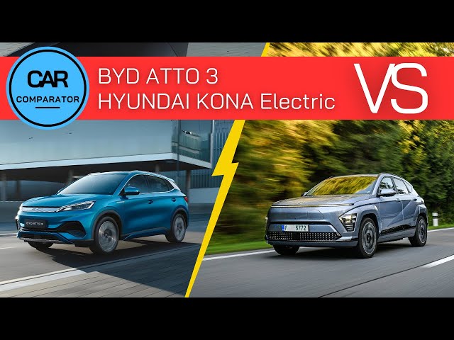 BYD Atto 3 vs new Hyundai KONA Electric | 2024 | All specs compared!