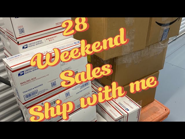 Packing and shipping online orders for eBay Mercari Depop and Poshmark (4/26-4/28)