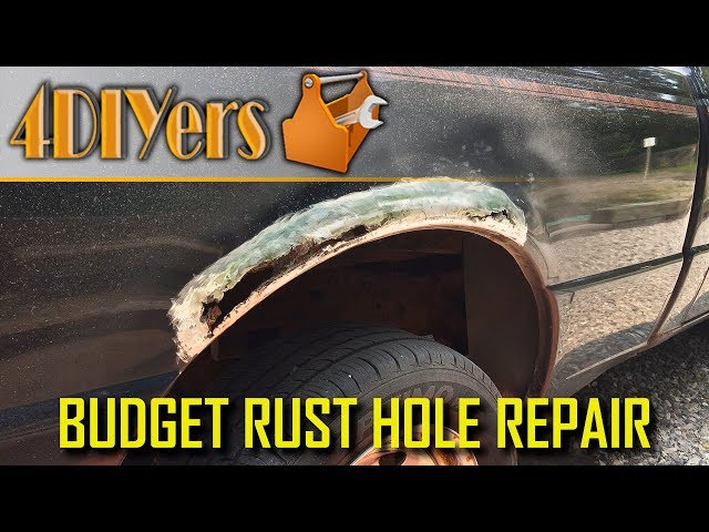 How to Fix Rust Holes on a Budget Using Fiberglass - NO WELDING