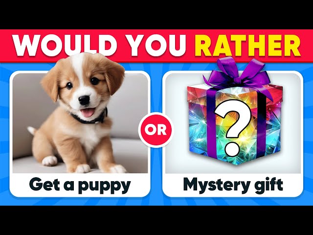 Would You Rather...? Mystery Gift Edition 🎁 Quiz Shiba