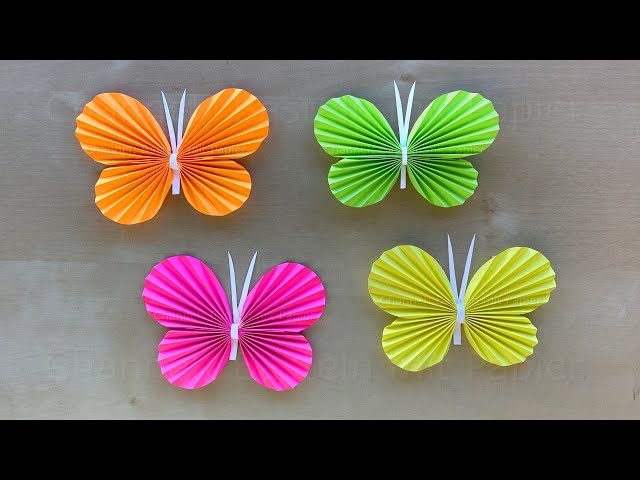 How to fold a butterfly using origami paper.