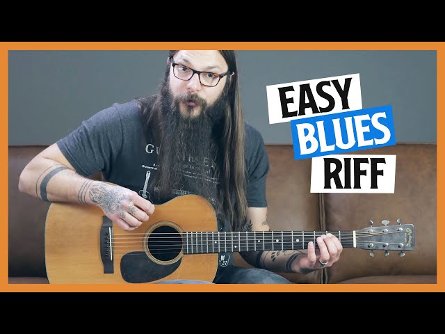 EASY Blues Guitar Riff [FUN Beginner Guitar Lesson]