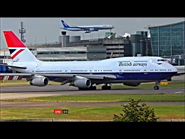 London Heathrow Airport, RWY09R Close Up Departures! | 07/07/19