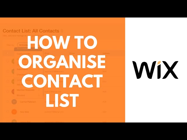 How to Divide Up a Contact List on Your Wix Website?