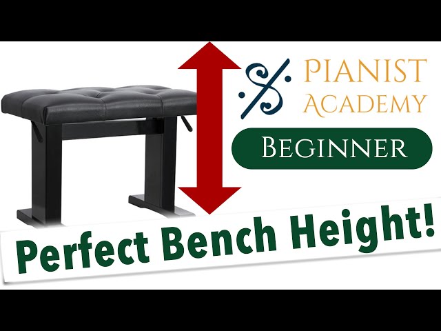 How to Find the Right Bench Height for You | Beginner Lesson | Pianist Academy