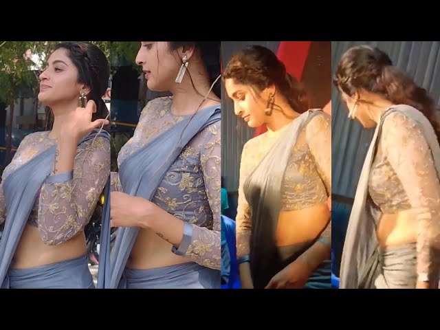 Tanya ravichandran in Half Saree | Arun Vijay tamil movie poojai event Exclusive #ArunVijay