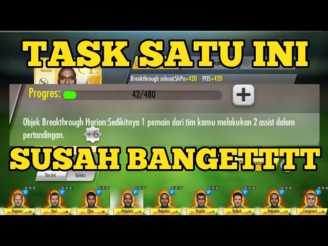 Football Master : Task Assist Breakthrough SUSAH BANGETTT