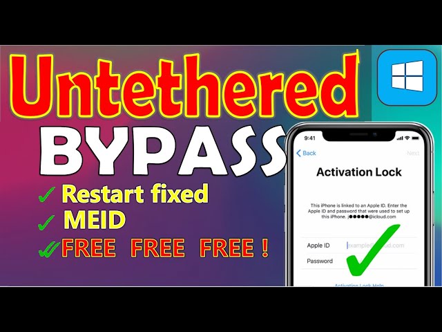 UnTETHERED icloud BYPASS  [FREE]