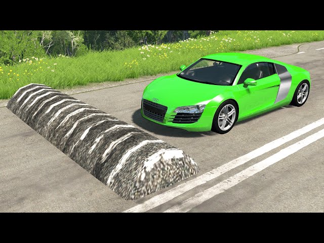 Cars vs Massive Speed Bumps – BeamNG.Drive