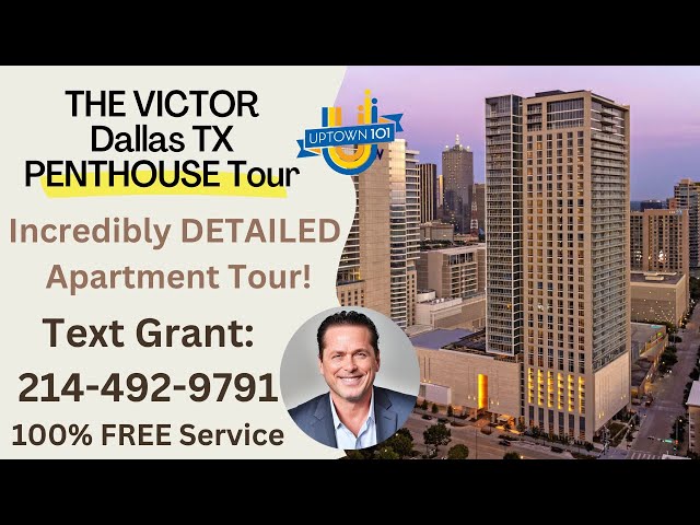 Dallas PENTHOUSE Tour | Three Bedroom | The Victor | Victory Park |