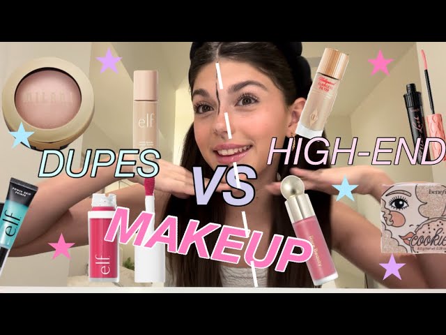 EXPENSIVE MAKEUP VS. THEIR DUPES ‼️