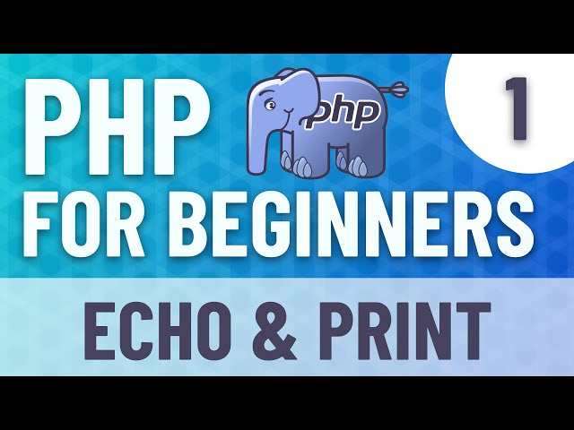 PHP FOR BEGINNERS #1 - Print() and echo() methods main differences