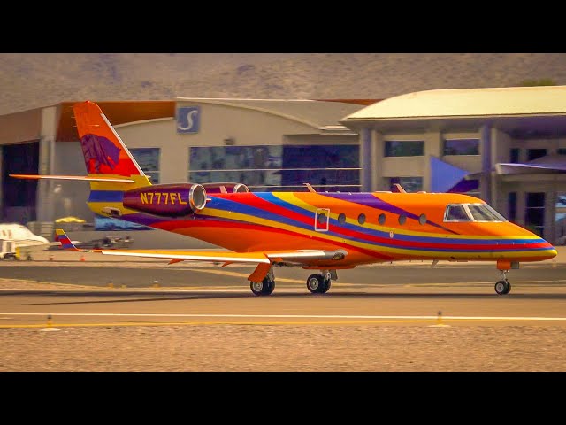 Private Jet Plane Spotting at Scottsdale Executive Airport (KSDL)