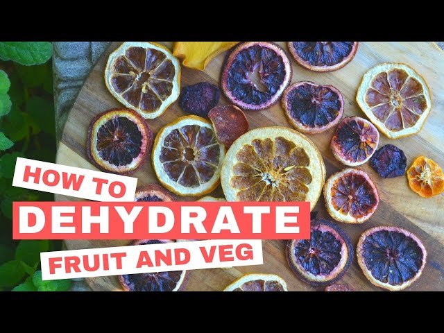 How to dehydrate fruit vegetables | 101 Guide | Citrus banana mango kiwi apple | Onion celery powder