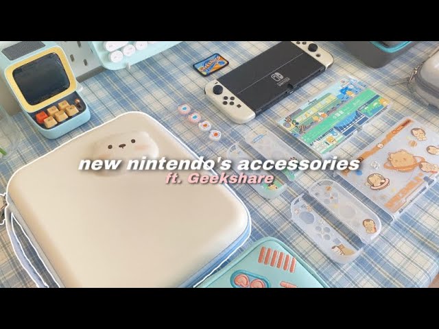 🎋 new kawaii nintendo switch accessories ft. Geekshare 🎮  cozy and calm unboxing ✨