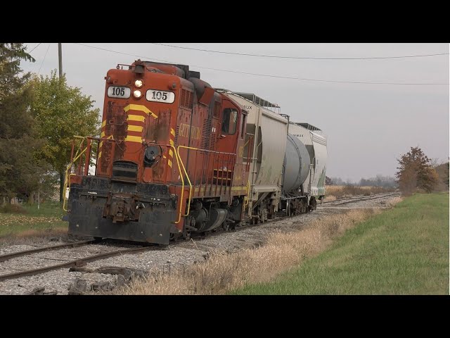 Rag Tag Railroading with a beat up GP9 on 100 year old rail ND&W Pioneer Lines PREX 105 leaning