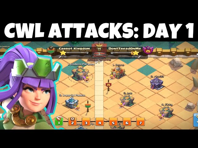 🔴 LIVE - 10 ACCOUNTS IN CWL! (CWL ATTACKS) - Clash of Clans