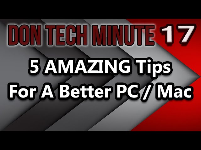 How To Make Any PC or Mac Last Longer and Run Faster!  || Don Tech Minute - The Don Tech