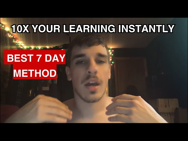 How I Learn ANYTHING In 7 Days