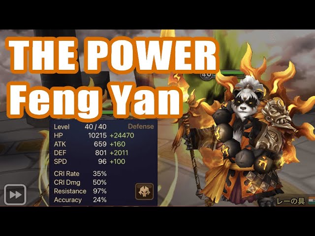 【 Summoners War | Curry's RTA 】The Power Feng Yan, Insane toughness!