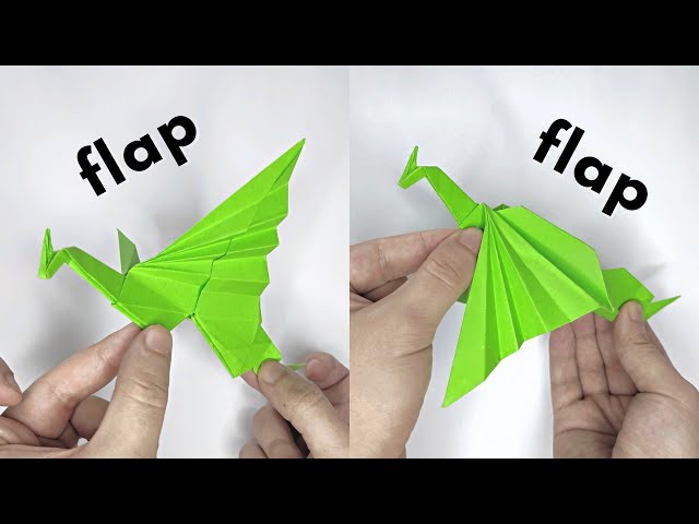 Origami FLAPPING DRAGON | How to make a paper flapping dragon