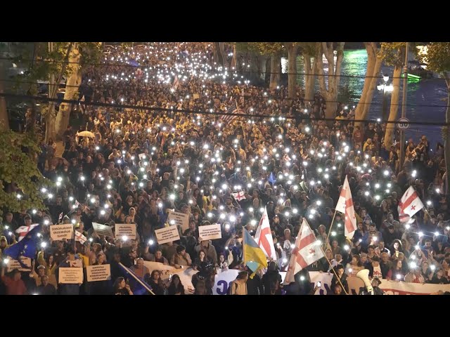 Mass Protests Resume In Tbilisi Over 'Foreign Agent' Bill