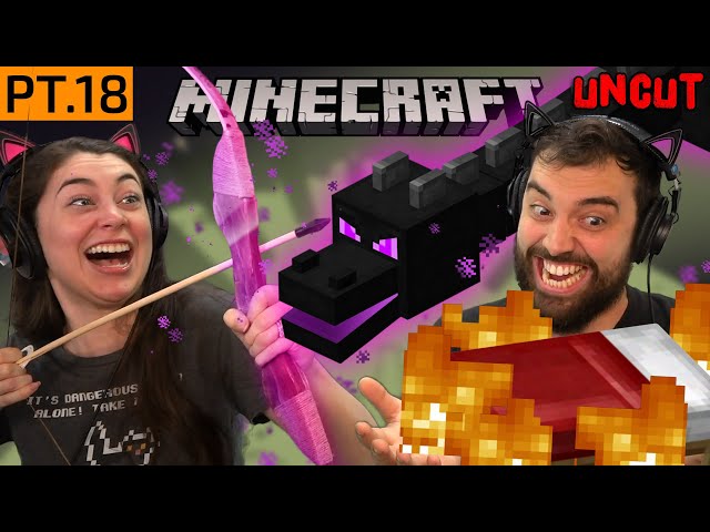 Can we face the Ender Dragon in ONE HOUR? (Minecraft S2 pt.18 uncut)