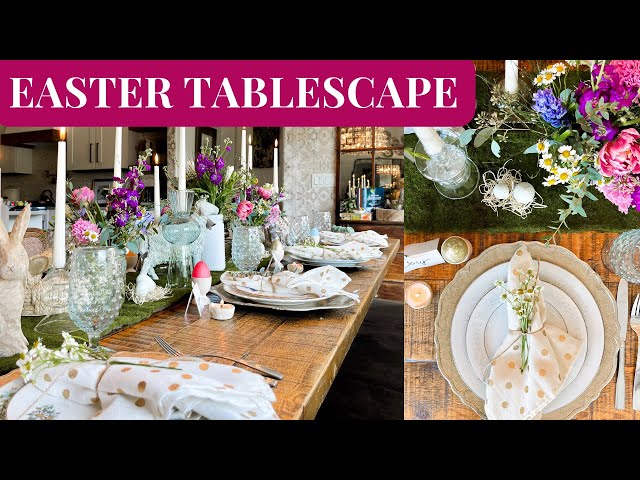 Easter Tablescape || Table Decor Ideas & Inspiration || Centerpiece Ideas Spring 2024