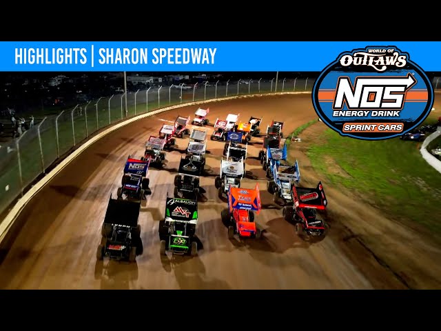 World of Outlaws NOS Energy Drink Sprint Cars | Sharon Speedway | May 18, 2024 | HIGHLIGHTS