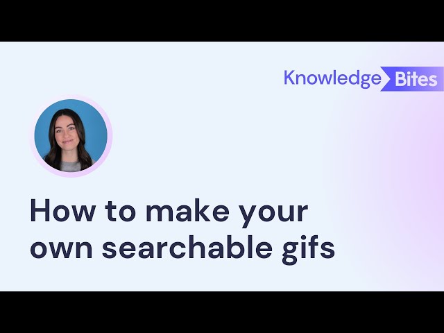 How to make custom (searchable) gifs
