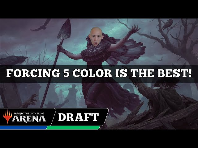 FORCING 5 COLOR IS THE BEST! | Outlaws Of Thunder Junction Draft | MTG Arena