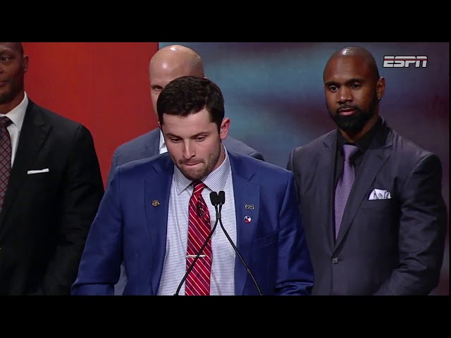 [FULL] Baker Mayfield 2017 Heisman Trophy acceptance speech | ESPN