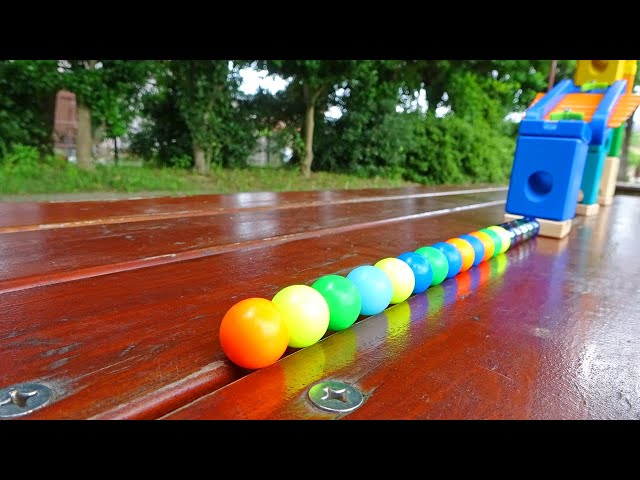 Marble Run ☆ Quadrilla Spiral + Bench Groove Course Part 4