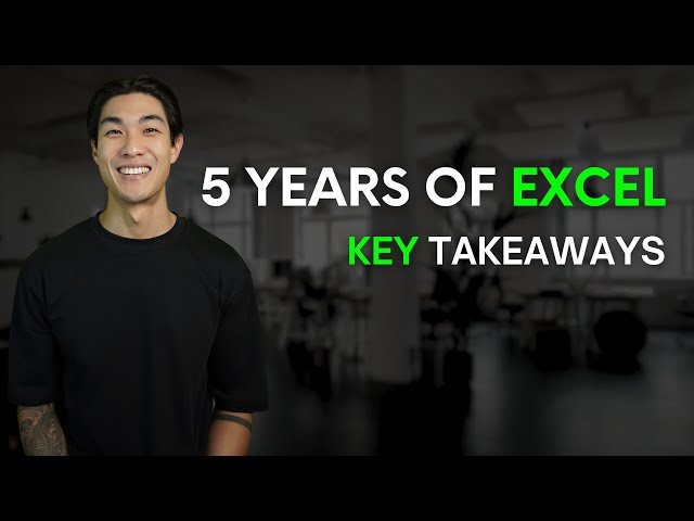 5 Years of Excel learnings as a Data Analyst in 7 Minutes