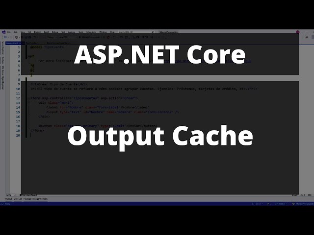 Introduction to OutputCache - Faster ASP.NET Core Apps - .NET 7