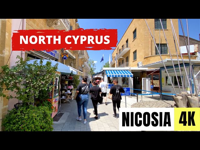 NICOSIA, CYPRUS 🇨🇾 [4K] Walking from South to North Cyprus