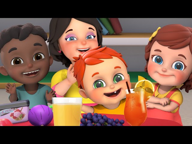 Juice song with ABC | Stay Healthy Song | Lets Learn Vegetable and Fruits | for kids | Jugnu kids