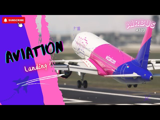 Most HEAVY BIG Aircraft Landing!! Airbus A320 Wizz Air Landing at Paris Airport