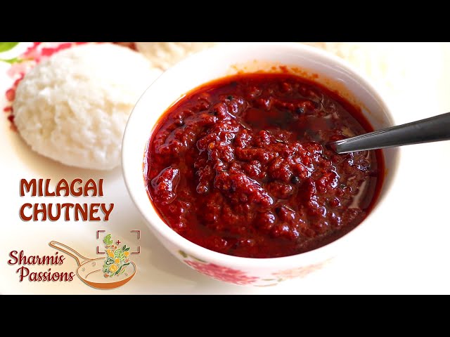 Milagai chutney recipe | Red chilli chutney recipe