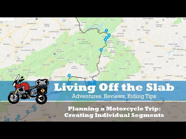 Planning a Motorcycle Trip: Using MyRoute App to Create Daily Routes