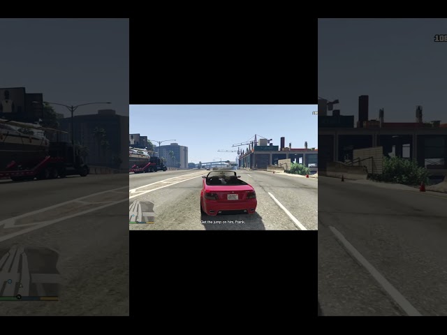 Grand Theft Auto V - Crashing into a Speeding truck (GTA V) PS4