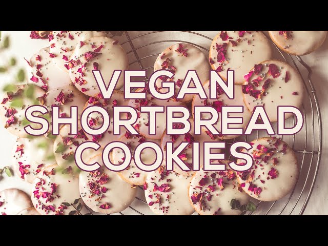 Vegan Shortbread Cookies (3 WAYS!)  - Vegan Afternoon with Two Spoons