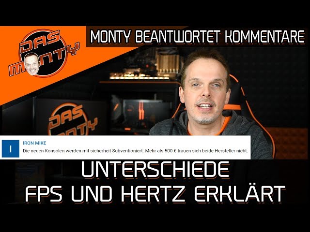 Unterschied Hertz und FPS erklärt - Monty beantwortet Kommentare | DasMonty