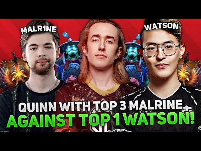 QUINN with TOP 3 MALRINE against TOP 1 WATSON!   | QUINN plays on STORM SPIRIT in NEW PATCH 7.36