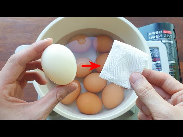계란 더 이상 물에 삶지마세요! 휴지 1장이면 순식간에 맛있는 계란이 완성됩니다