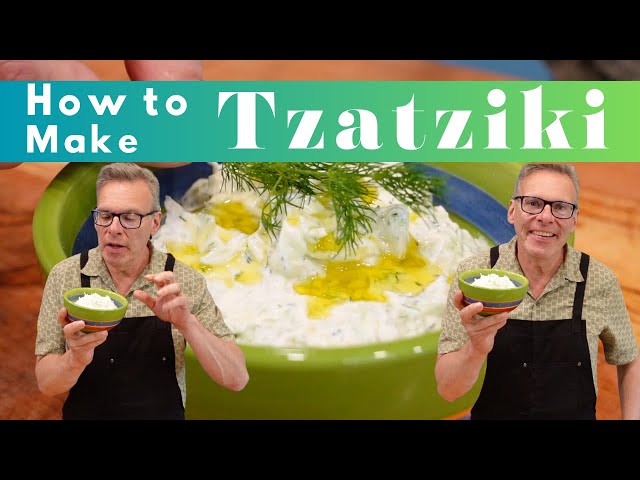 Tzatziki Sauce | How to Make Tzatziki | Mediterranean Diet Recipes