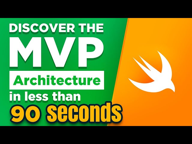 Discover the MVP architecture in less than 90 seconds 🚀
