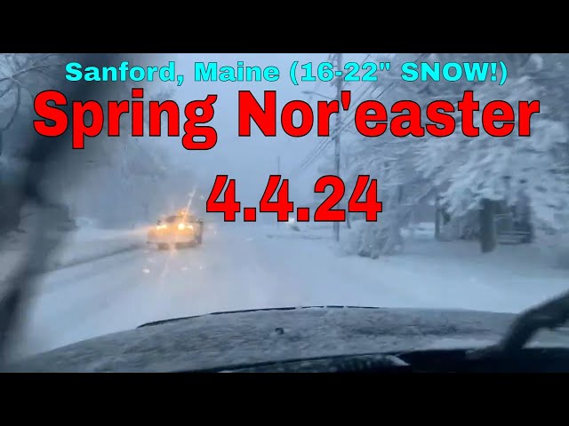 Winter is back (Spring Nor'easter April 4th, 2024)