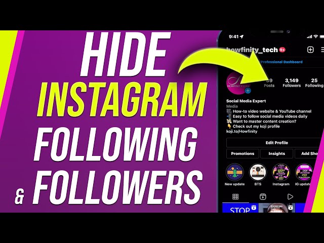 How To Hide Instagram Following and Followers List
