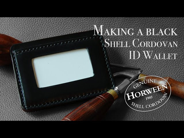How to Make a Handmade Leather ID Wallet | Horween Shell Cordovan